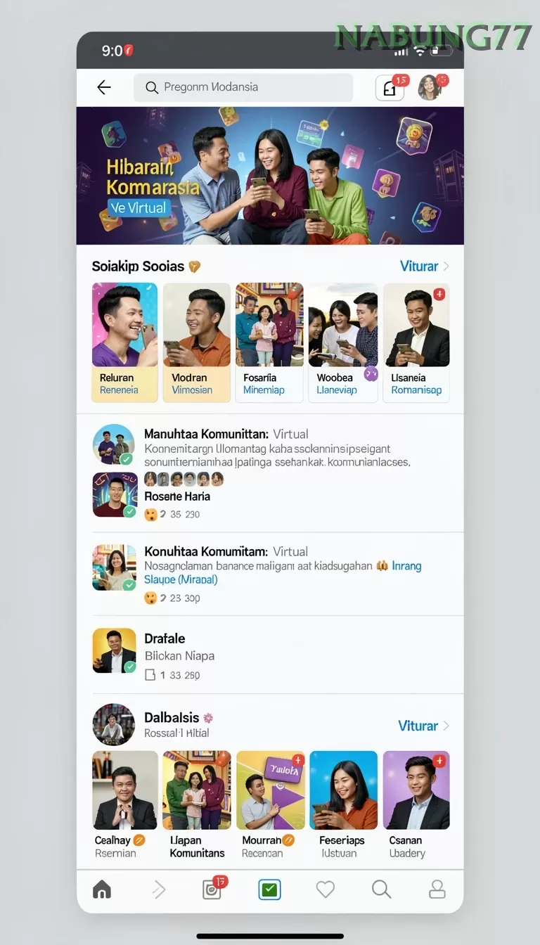 Cuplikan layar VT38 — menu navigasi