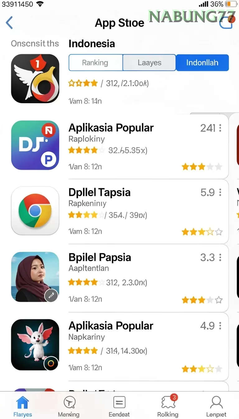 Cuplikan layar LUNATOGEL — aktivitas