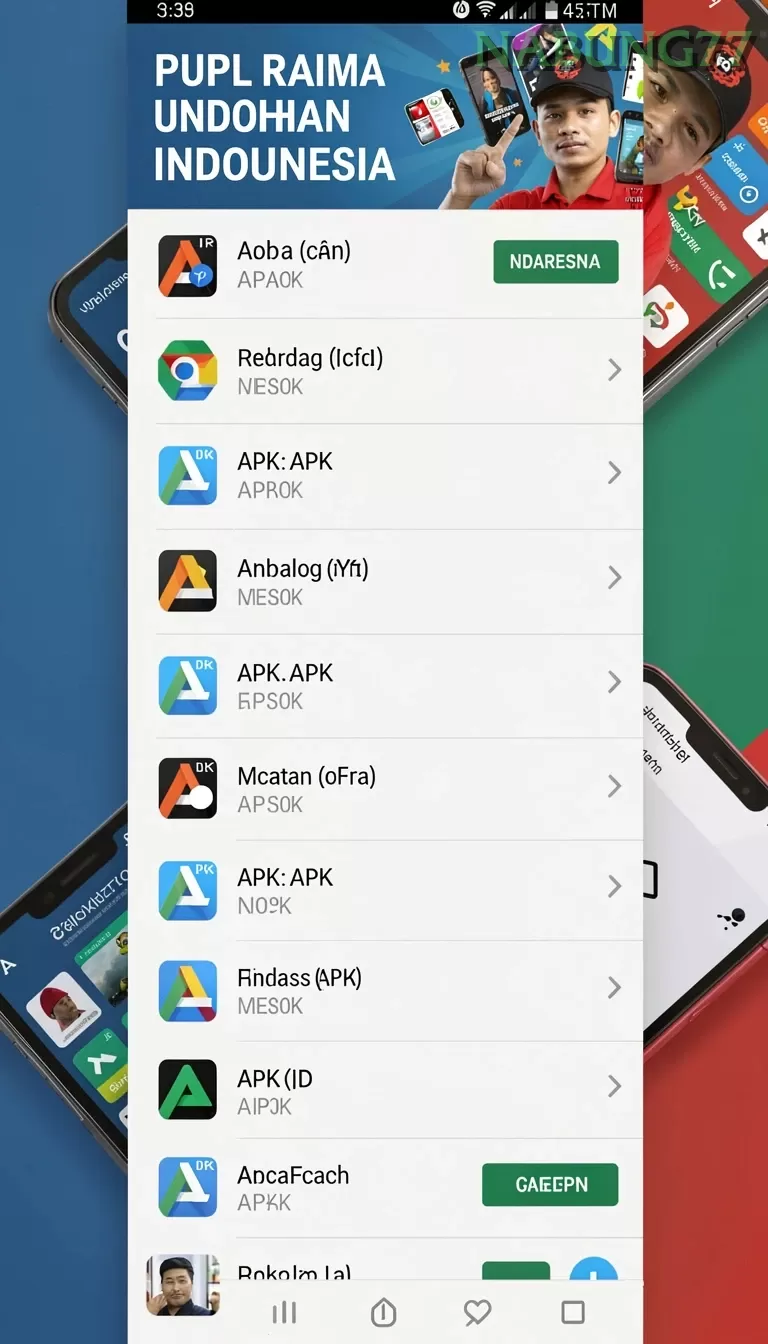 Cuplikan layar OLXSLOT — menu navigasi