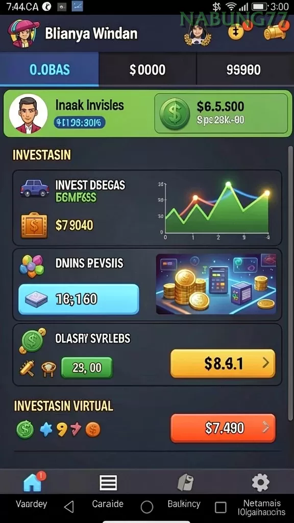 Cuplikan layar CARD — pengaturan akun