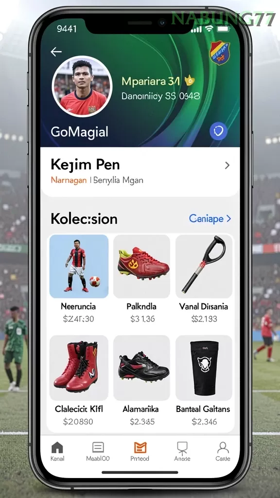 Cuplikan layar 666J — halaman utama